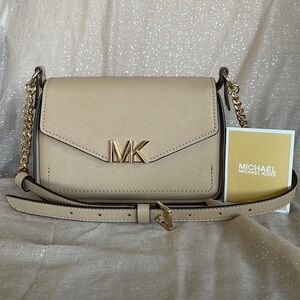 Brand New Michael Kors Genuine Leather Small Sylvia Flap Crossbody Purse